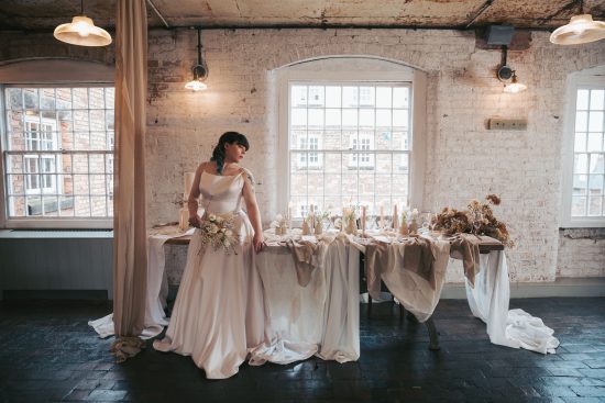 Industrial Boho themed wedding at The West Mill