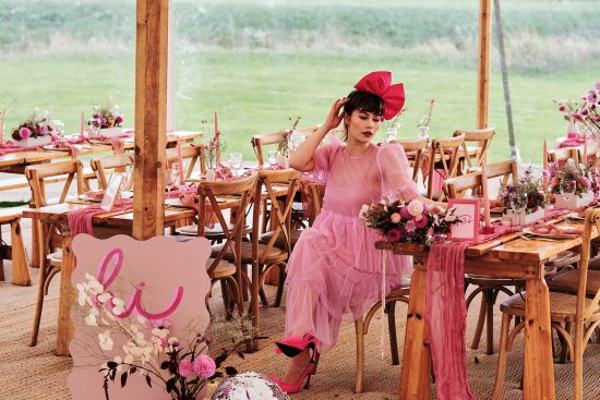 Barbie pink wedding inspiration in sailcloth