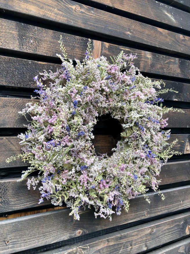 dried flower wreath